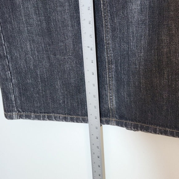 GAP Black Wash Straight Denim Skirt Size 6