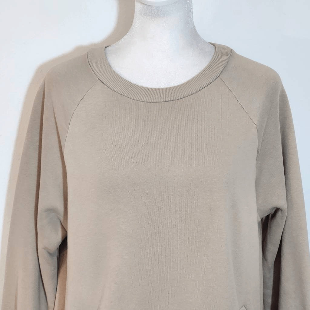 Doe and Rae Tan Oversized Pullover NWT Size Small Tan Oversized Sweatshirt