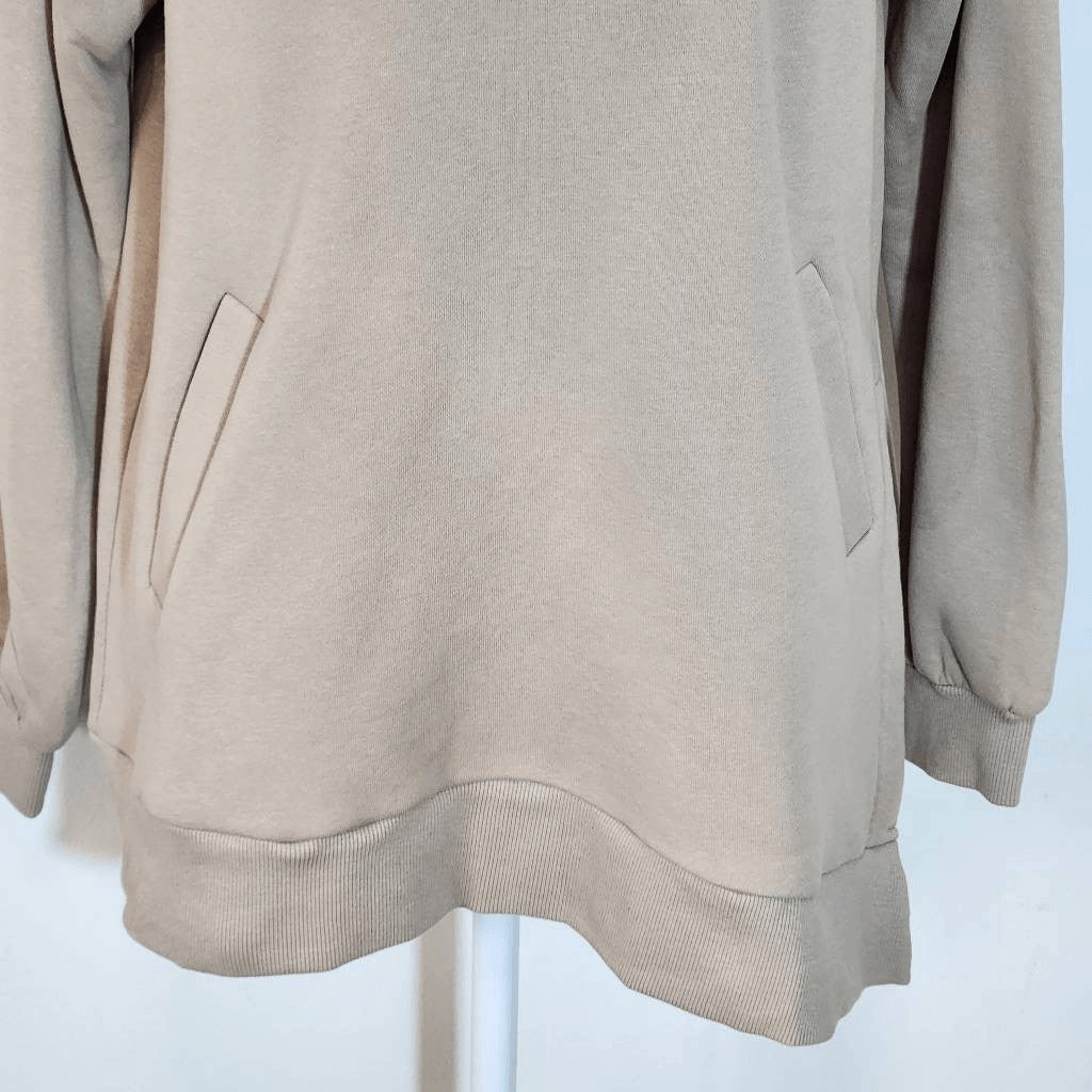 Doe and Rae Tan Oversized Pullover NWT Size Small Tan Oversized Sweatshirt
