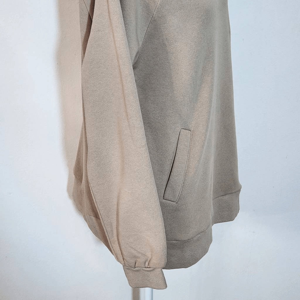 Doe and Rae Tan Oversized Pullover NWT Size Small Tan Oversized Sweatshirt