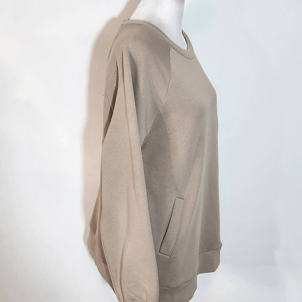 Doe and Rae Tan Oversized Pullover NWT Size Small Tan Oversized Sweatshirt