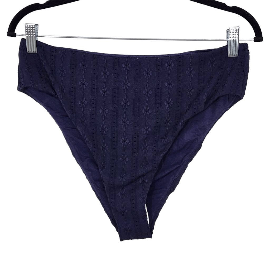 Andie Navy Swim Bottom NWT Medium Dark Blue Swim Bikini Bottom Navy Swimwear