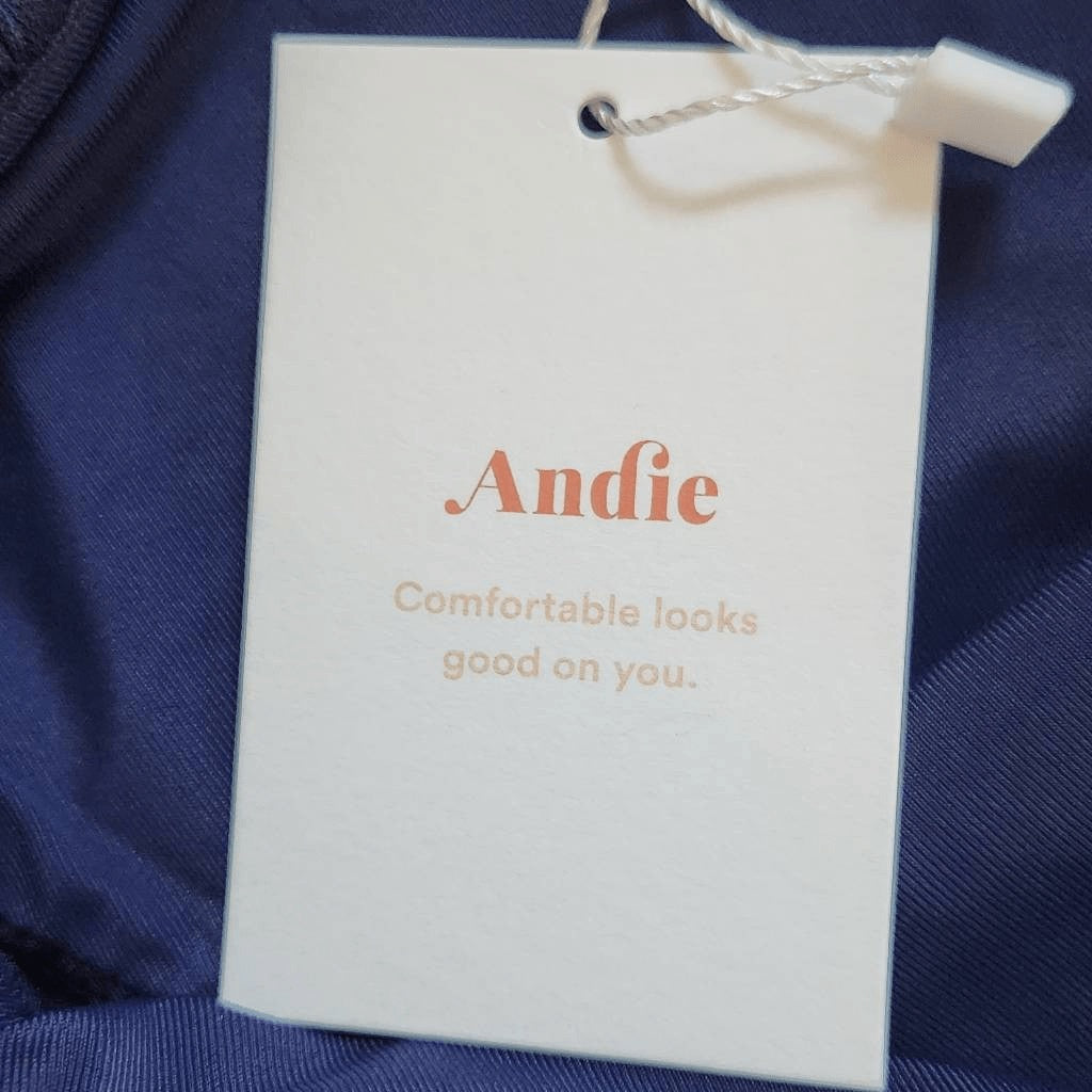 Andie Navy Swim Bottom NWT Medium Dark Blue Swim Bikini Bottom Navy Swimwear