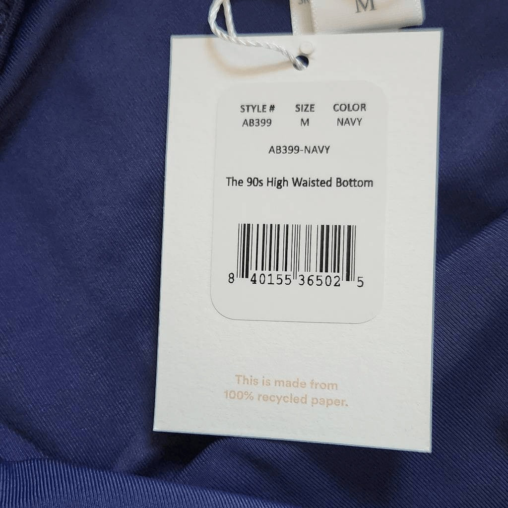 Andie Navy Swim Bottom NWT Medium Dark Blue Swim Bikini Bottom Navy Swimwear