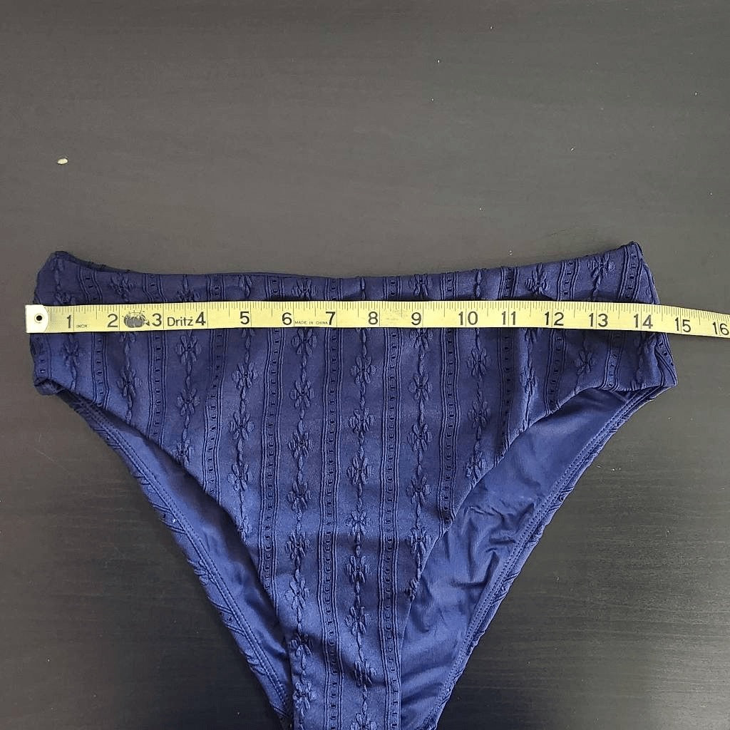 Andie Navy Swim Bottom NWT Medium Dark Blue Swim Bikini Bottom Navy Swimwear