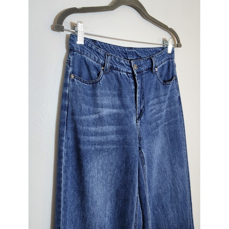 Steve Madden Medium Wash Wide Leg Jeans Size 27
