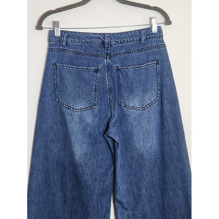 Steve Madden Medium Wash Wide Leg Jeans Size 27