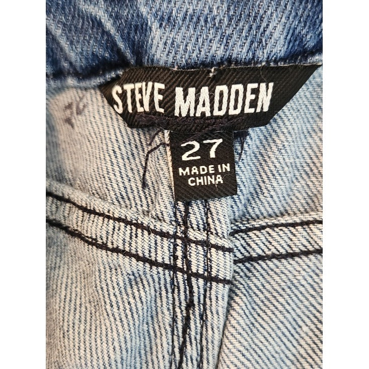 Steve Madden Medium Wash Wide Leg Jeans Size 27