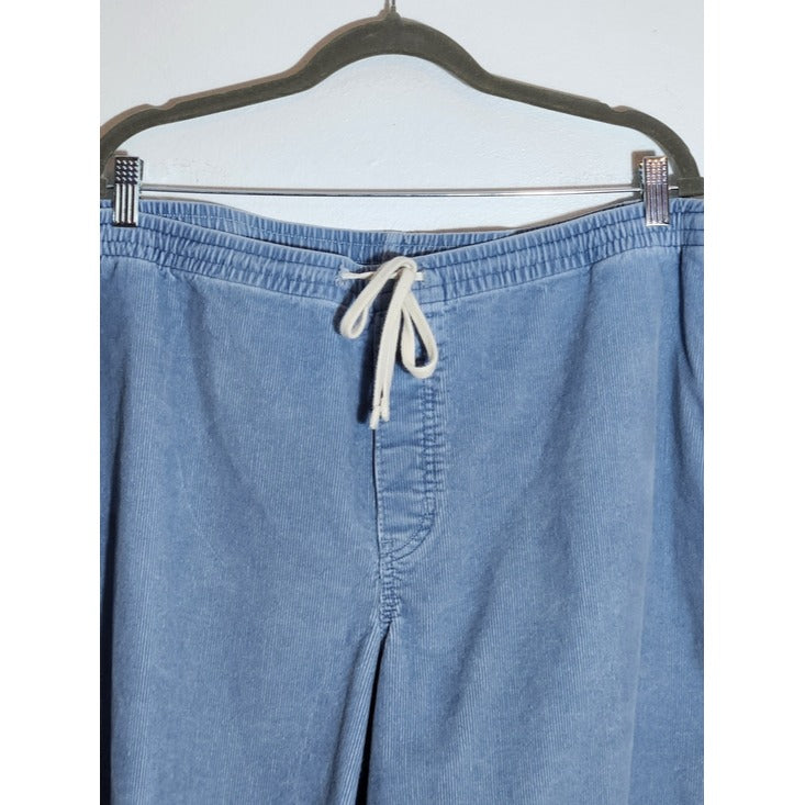Lands’ End Light Blue Corduroy Shorts Size 4XL 54-56