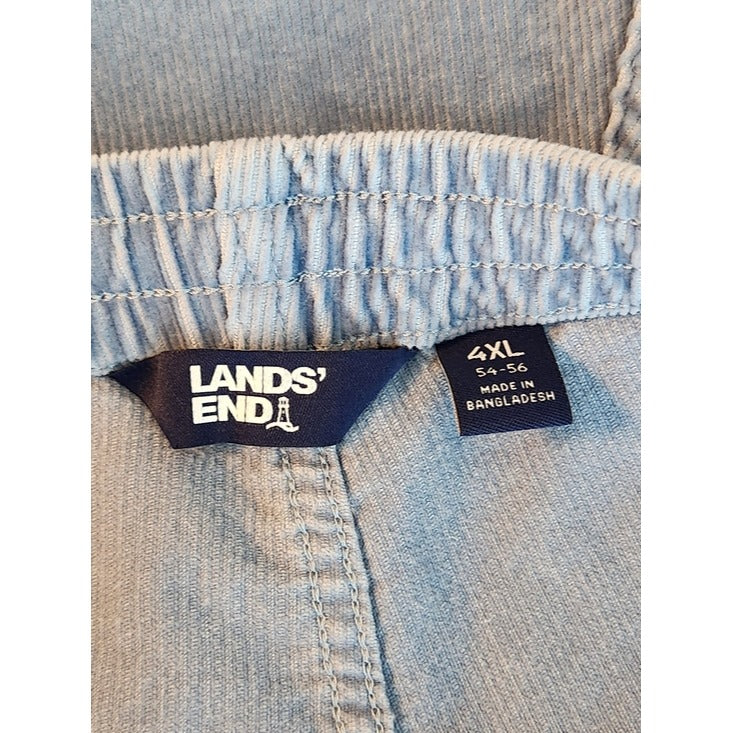 Lands’ End Light Blue Corduroy Shorts Size 4XL 54-56