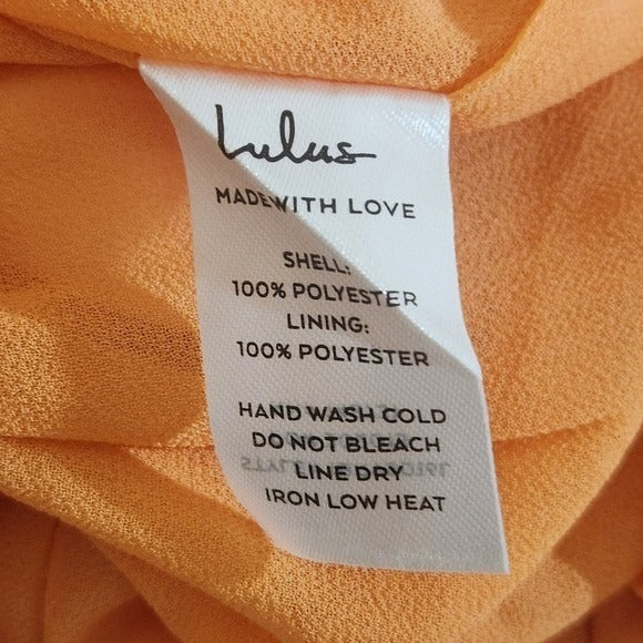 Lulus White and Orange Strapless Romper with Tie Front NWT Size Medium