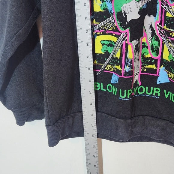 AC/DC Black Neon Graphic Sweatshirt Size XS