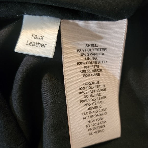 Philosophy Faux Suede Black Mini Skirt Size 12 Black Mini Skirt