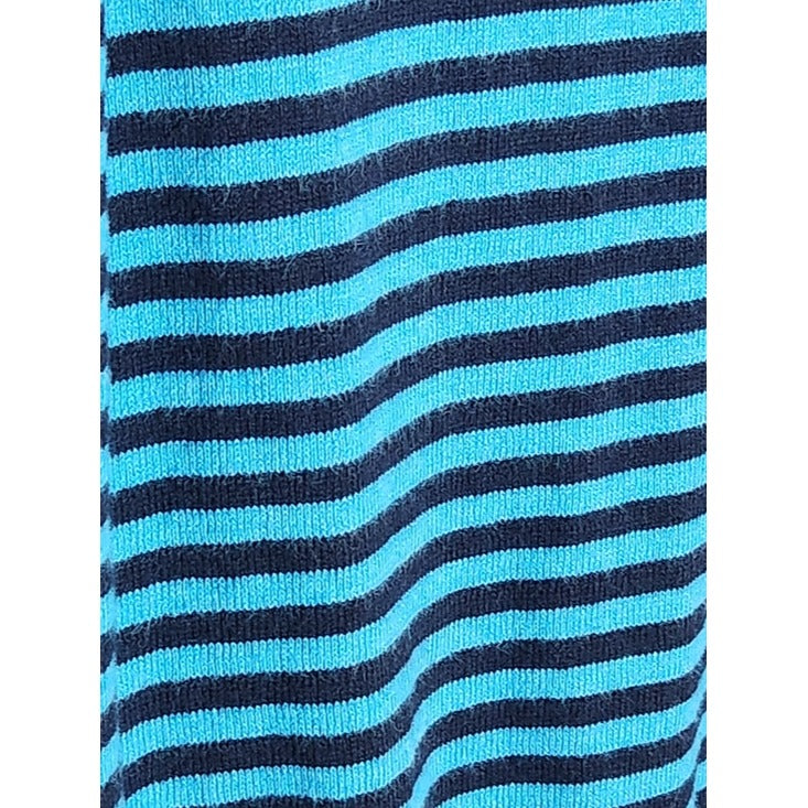 L.L. Bean Blue Striped Sleeveless Sweater Vest Size Medium