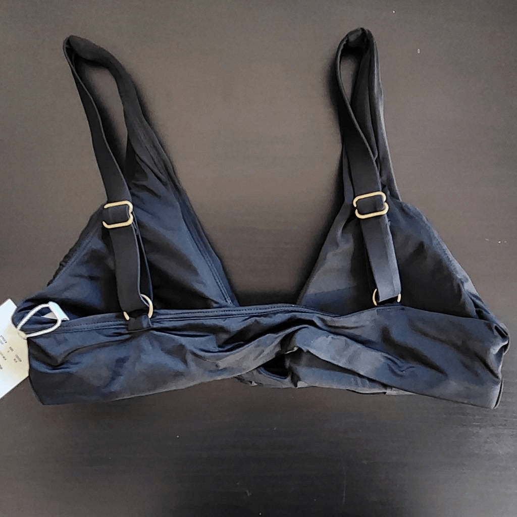 Andie Black Bikini Top Black Swim Top NWT Size Small Andie Black Swim Top
