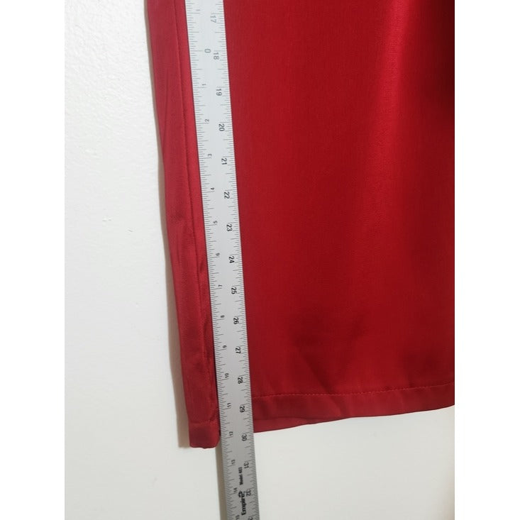 Lulus Red Satin Wide Leg Pants Size Small NWT