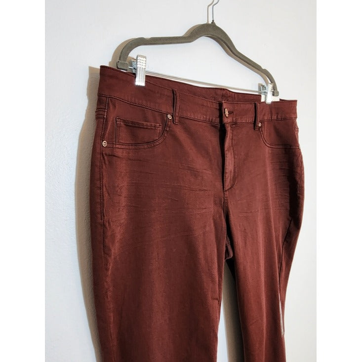 Maurices Brown Mid-Rise Jegging Skinny Pants Size 22W NWT