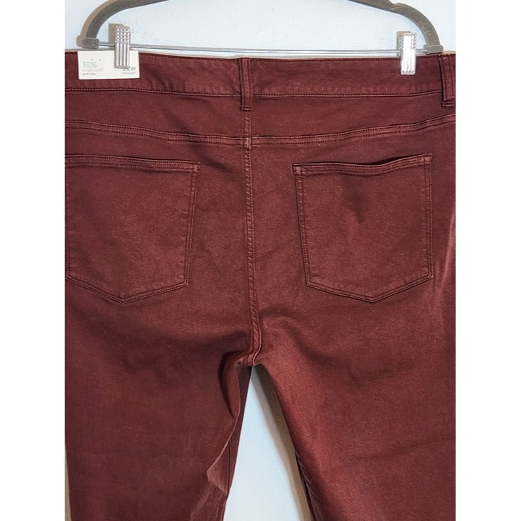 Maurices Brown Mid-Rise Jegging Skinny Pants Size 22W NWT