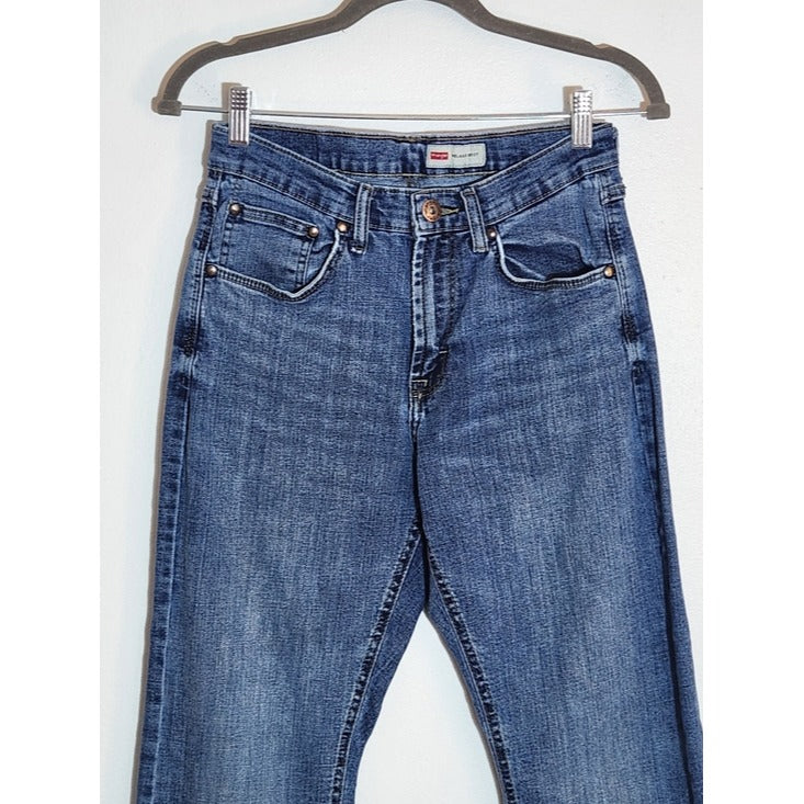 Wrangler Relaxed Boot Jeans Medium Wash Distressed Size 29 x 30 Flaw