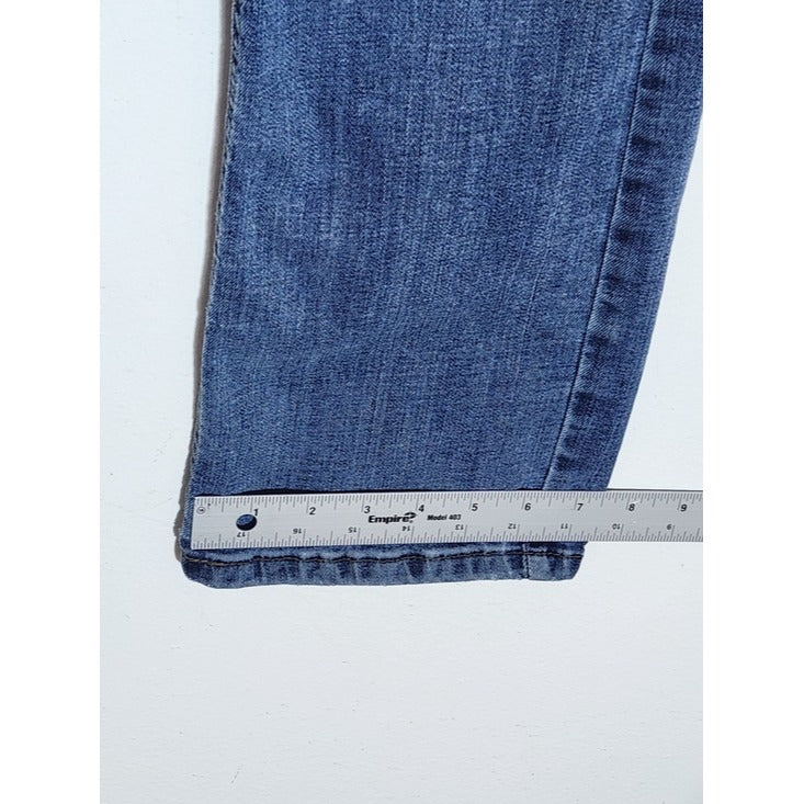 Wrangler Relaxed Boot Jeans Medium Wash Distressed Size 29 x 30 Flaw