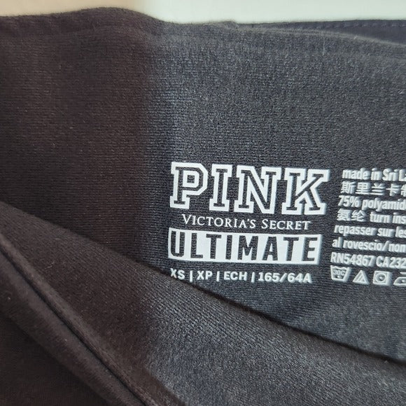 Victoria's Secret PINK Black Ankle Leggings Size XS