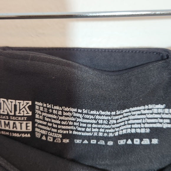 Victoria's Secret PINK Black Ankle Leggings Size XS