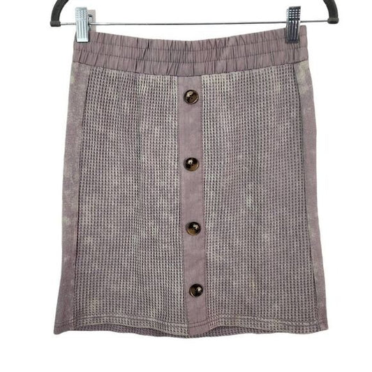 Vintage Havana Gray Mini Skirt Size Medium Gray Distressed Dye Skirt, New
