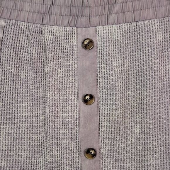 Vintage Havana Gray Mini Skirt Size Medium Gray Distressed Dye Skirt, New