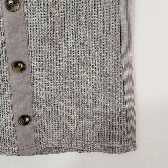 Vintage Havana Gray Mini Skirt Size Medium Gray Distressed Dye Skirt, New