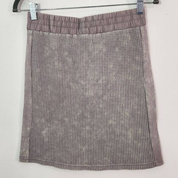 Vintage Havana Gray Mini Skirt Size Medium Gray Distressed Dye Skirt, New