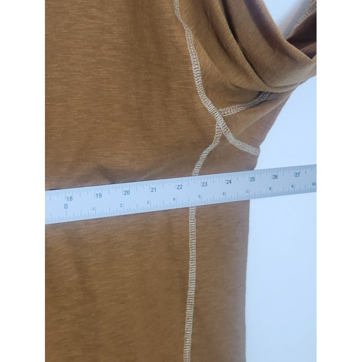 Legendary Whitetails Brown Henley Shirt Size XL Tall
