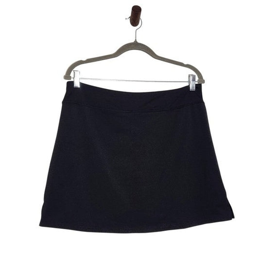 Ekouaer Black Athletic Skort Size XL Black Golf Skirt