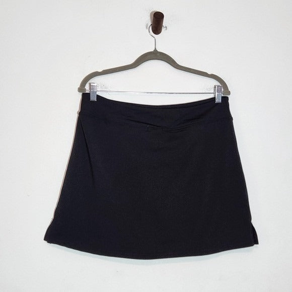 Ekouaer Black Athletic Skort Size XL Black Golf Skirt