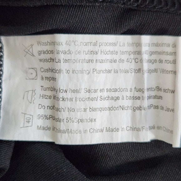 Ekouaer Black Athletic Skort Size XL Black Golf Skirt