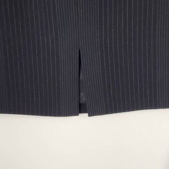 Isabella Demarco Black Pinstripe Pencil Skirt NWT Size 4 Black Striped Skirt