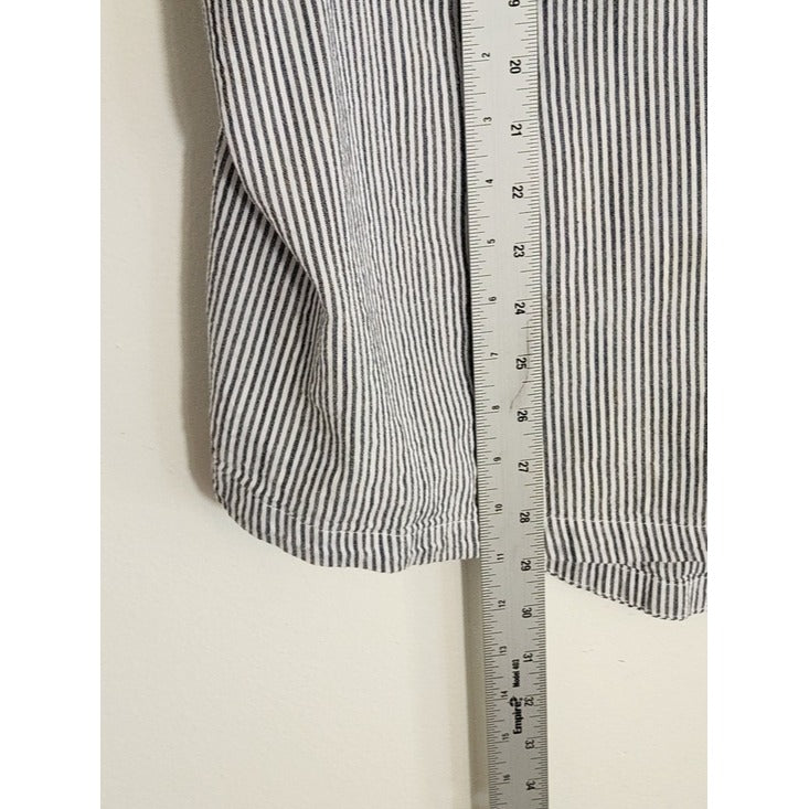 St. John's Bay Black and White Striped Top Size 2X