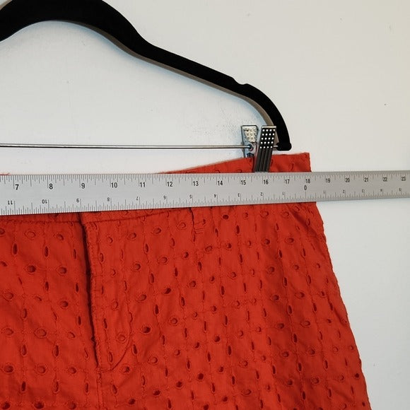 Old Navy Orange Eyelet Lace Shorts Size 14