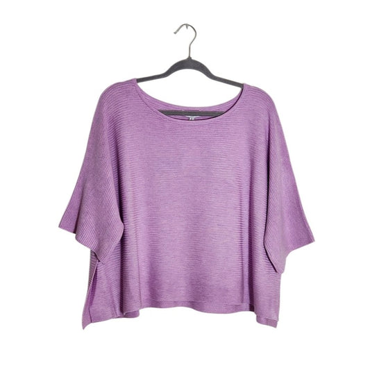 Fate Lilac Purple Ribbed Knit Cropped Sweater Size Small NWT
