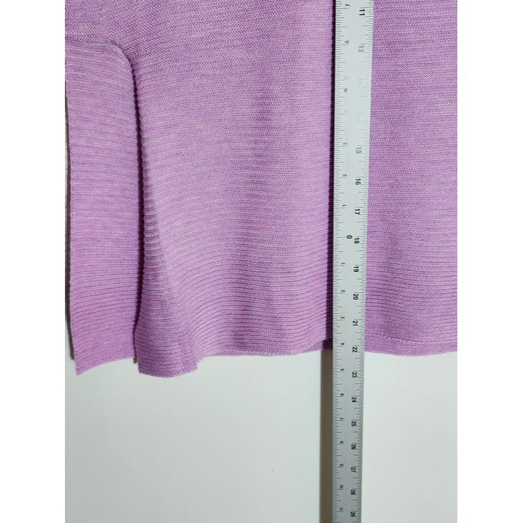 Fate Lilac Purple Ribbed Knit Cropped Sweater Size Small NWT