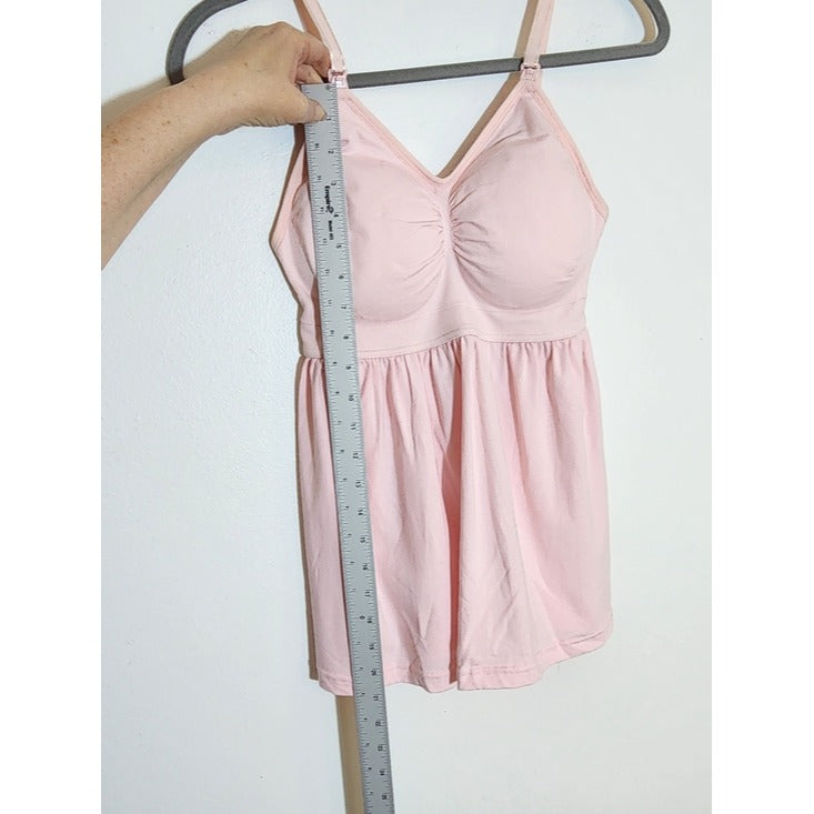 Motherhood Maternity Pale Pink Nursing Cami Size Medium NWT