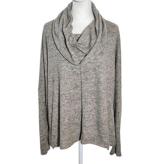 Chenault Tan Cowl Neck Oversized Sweater Size Small Khaki Cowl Neck Sweater