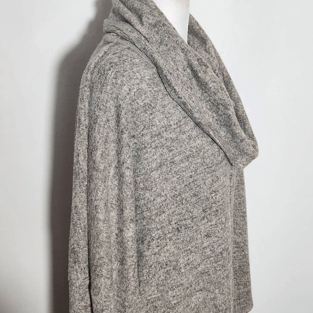 Chenault Tan Cowl Neck Oversized Sweater Size Small Khaki Cowl Neck Sweater