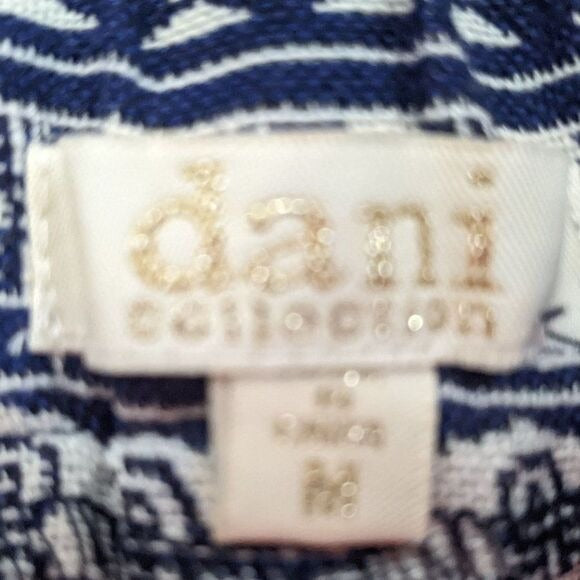 Dani Collection Navy High Waist Shorts Size Medium Aztec Boho Shorts