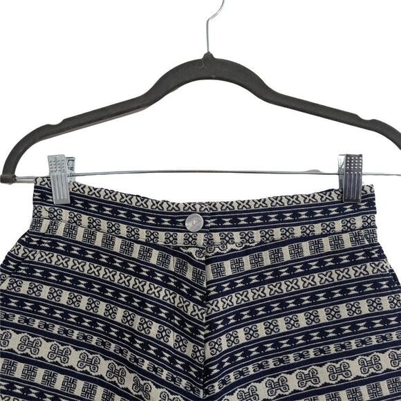 Dani Collection Navy High Waist Shorts Size Medium Aztec Boho Shorts