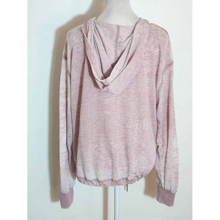 Altar'd State Revival Pink Distressed Oversized Hoodie Pullover Size Small
