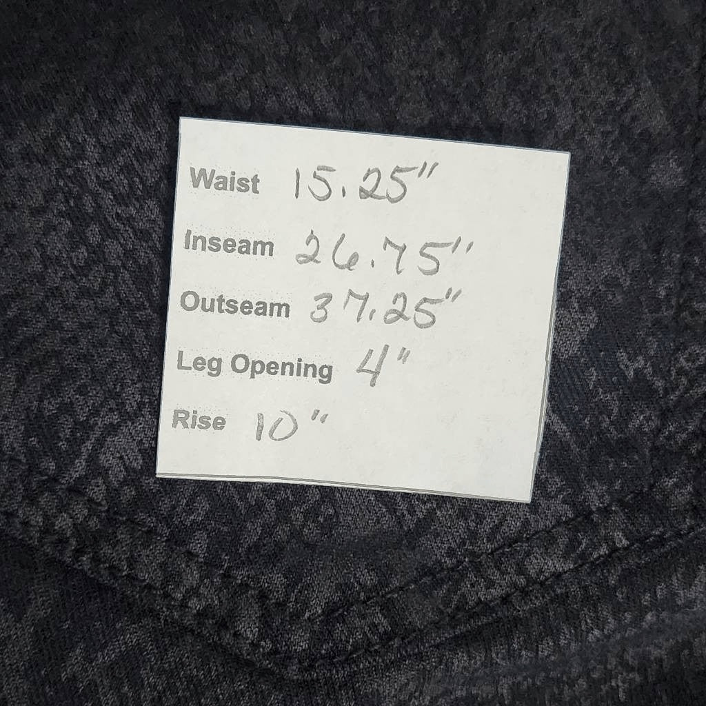 Kut from the Kloth Black Snakeskin Print Ankle Jeans Size 8 Black Skinny Jeans