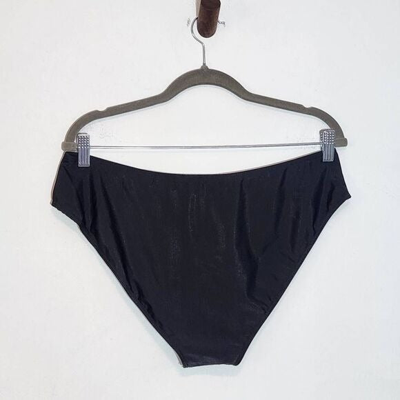 Black and White Circle Print Tankini Swimsuit Size XXL