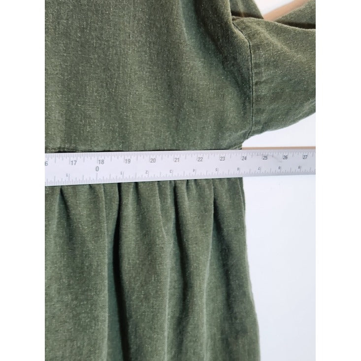 Urban Renewal Army Green Distressed Babydoll Tunic Size Small/Medium
