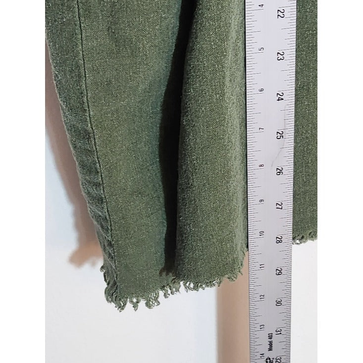 Urban Renewal Army Green Distressed Babydoll Tunic Size Small/Medium