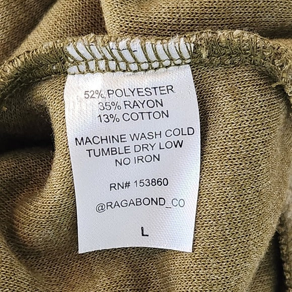 Ragabond Brown Fleece Colorblock Oversized Pullover Size Large